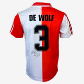 John de Wolf signiertes Feyenoord-Fußballtrikot – Heimspiel 1994-95